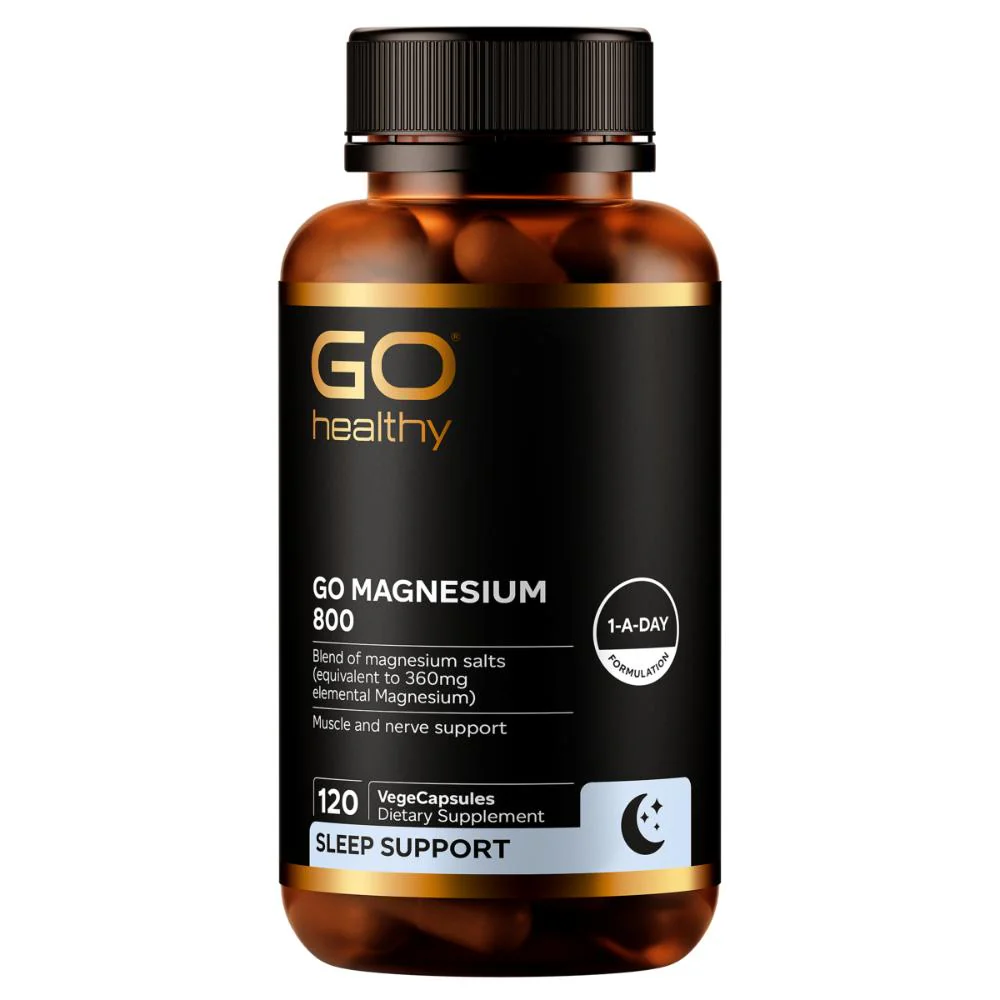GO Healthy GO Magnesium 800 VegeCapsules 120s