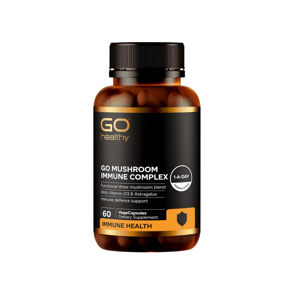 GO Healthy GO Mushroom Immune Complex VegeCapsules 60s - Image 4