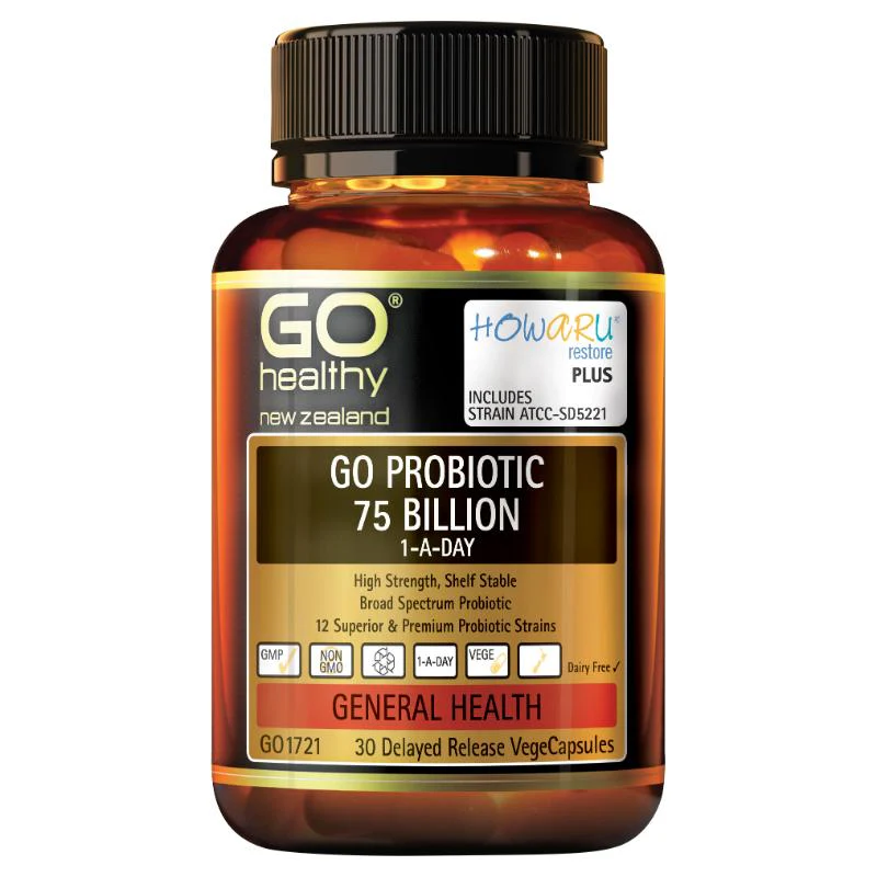 GO Healthy GO Probiotic 75 Billion 1-A-Day VegeCapsules 30s - Image 2