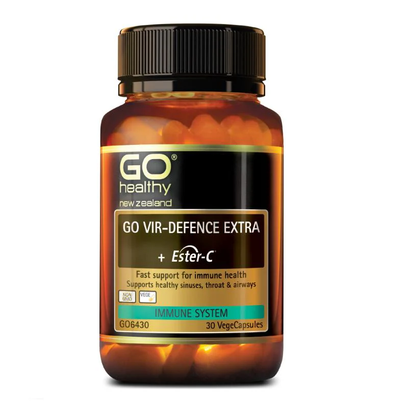 GO Healthy GO Vir-Defence Extra + Ester-C Vege Capsules 30s - Image 2