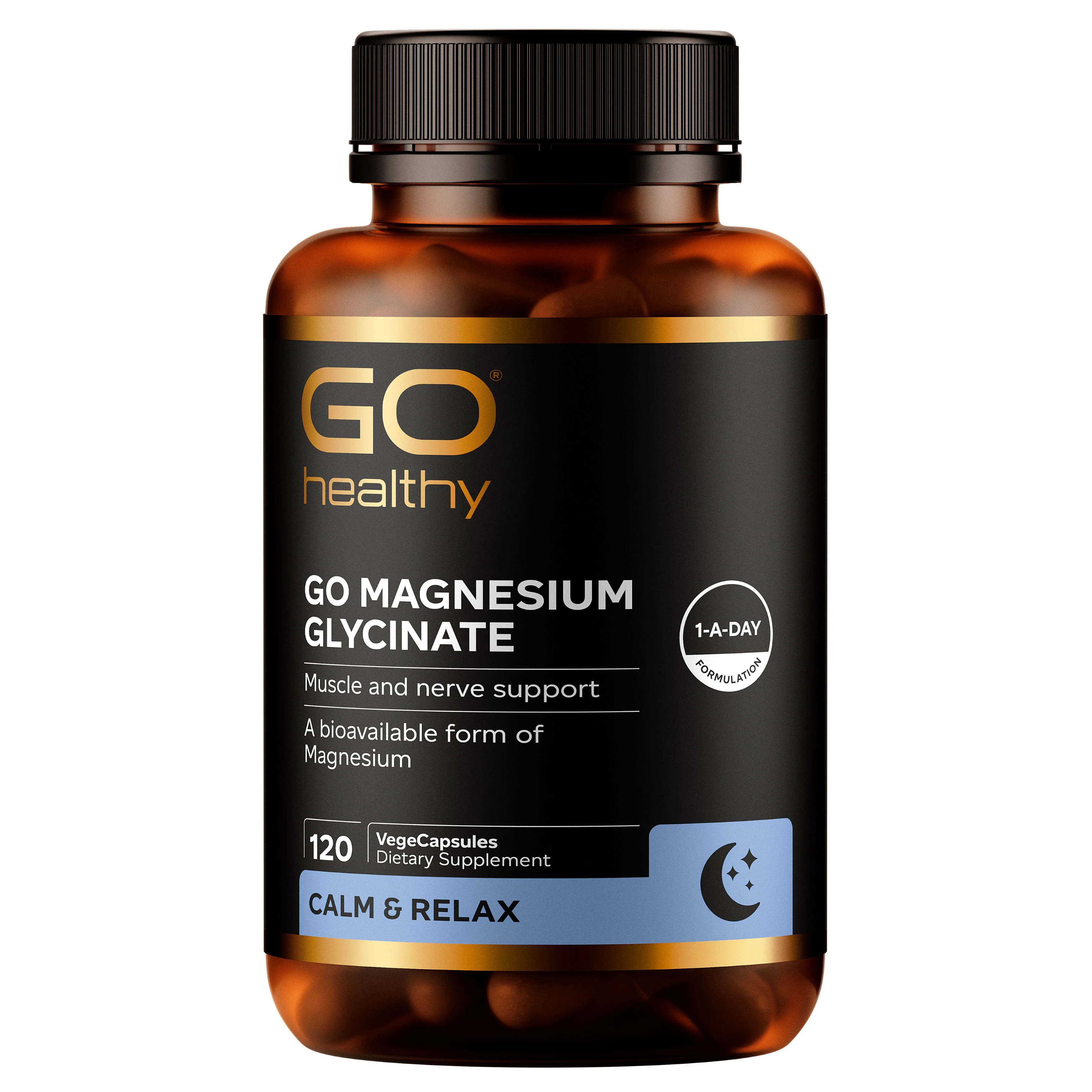 GO Healthy GO Magnesium Glycinate VegeCapsules 120s - Image 2