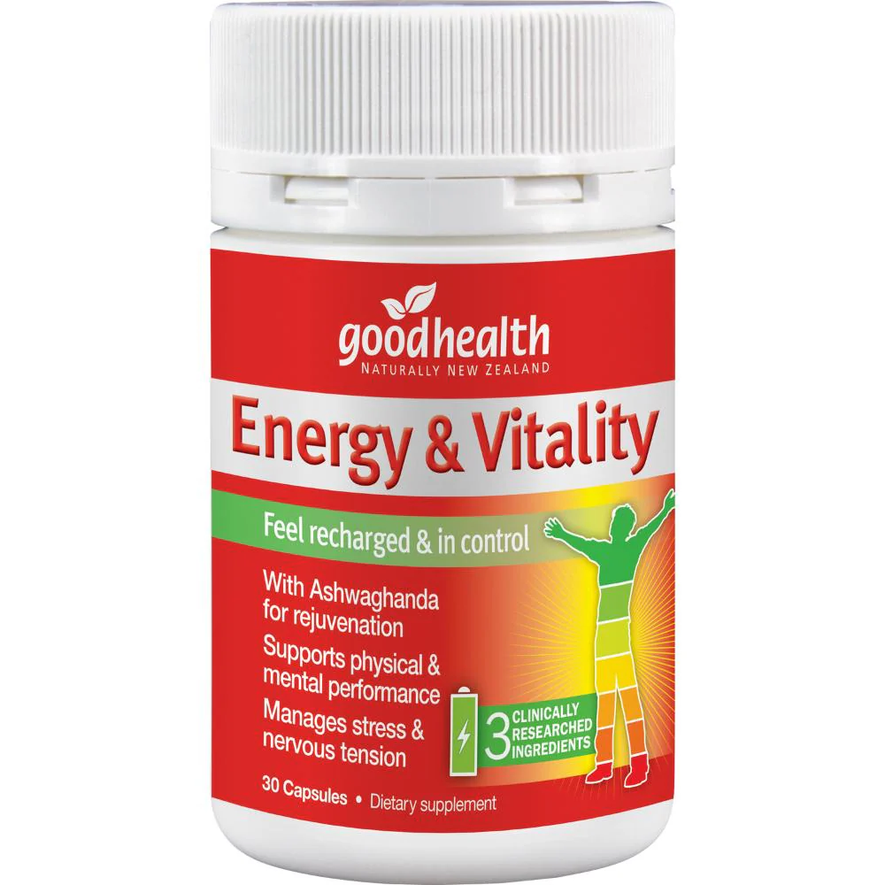 Good Health Energy & Vitality Capsules 30s