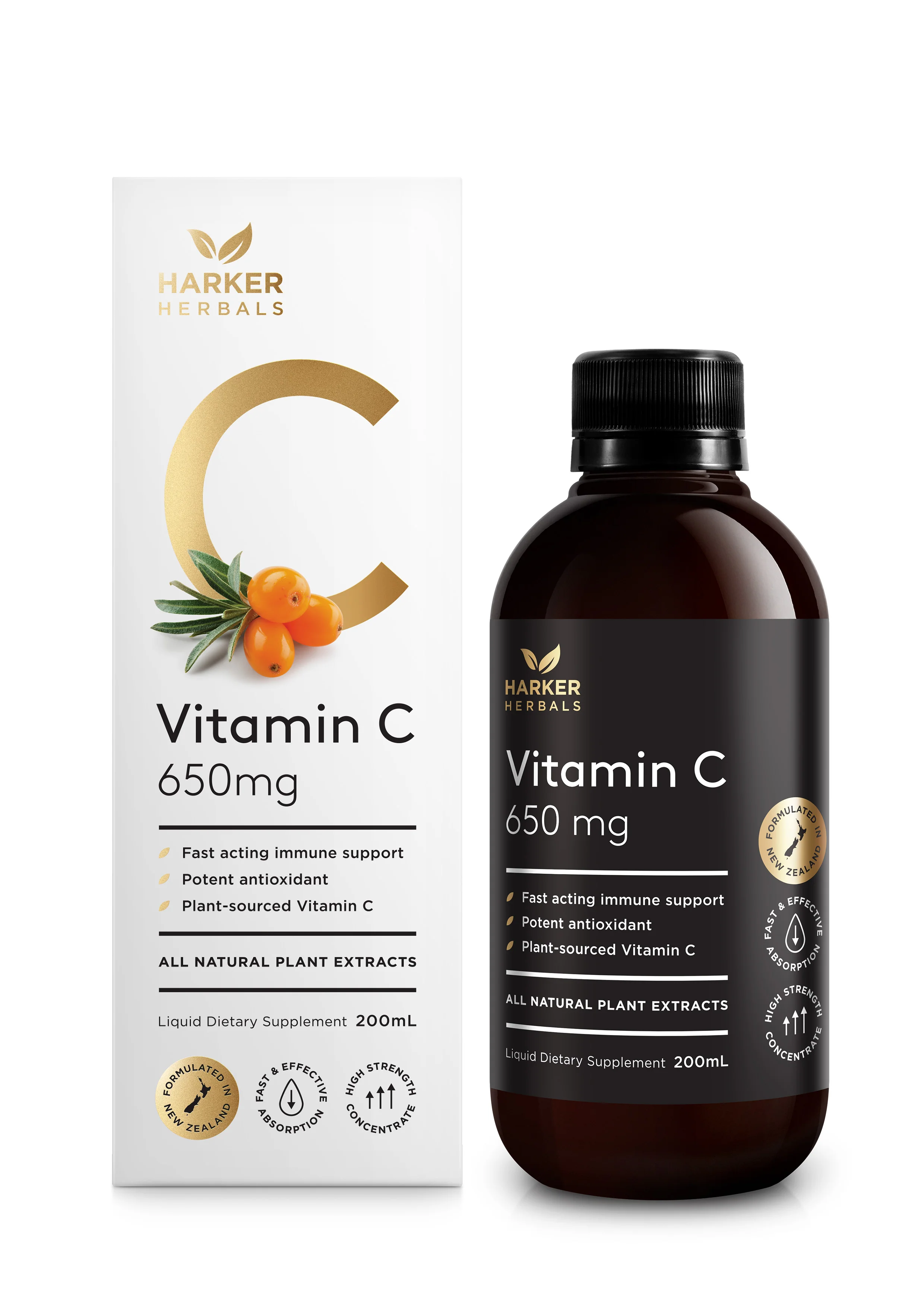Harker Herbals Vitamin C 650mg Liquid 200ml