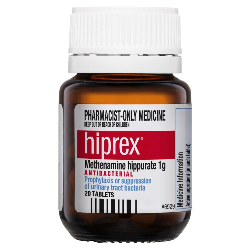 Hiprex 1g Tablets 20s (PHARMACIST ONLY MEDICINE) - Image 3