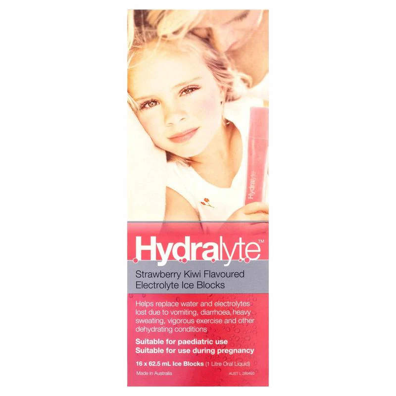 Hydralyte Strawberry Kiwi Ice Blocks 16pk - Image 2