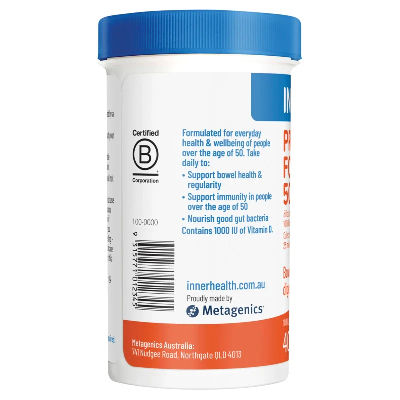 Inner Health Probiotics for 50+ Years Capsules 40s - Image 3