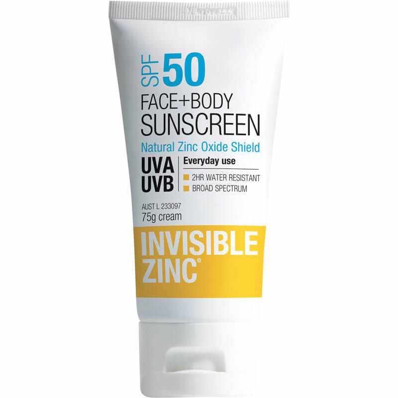 Invisible Zinc Face and Body 2hr Water Resistant SPF50 75g - Image 2