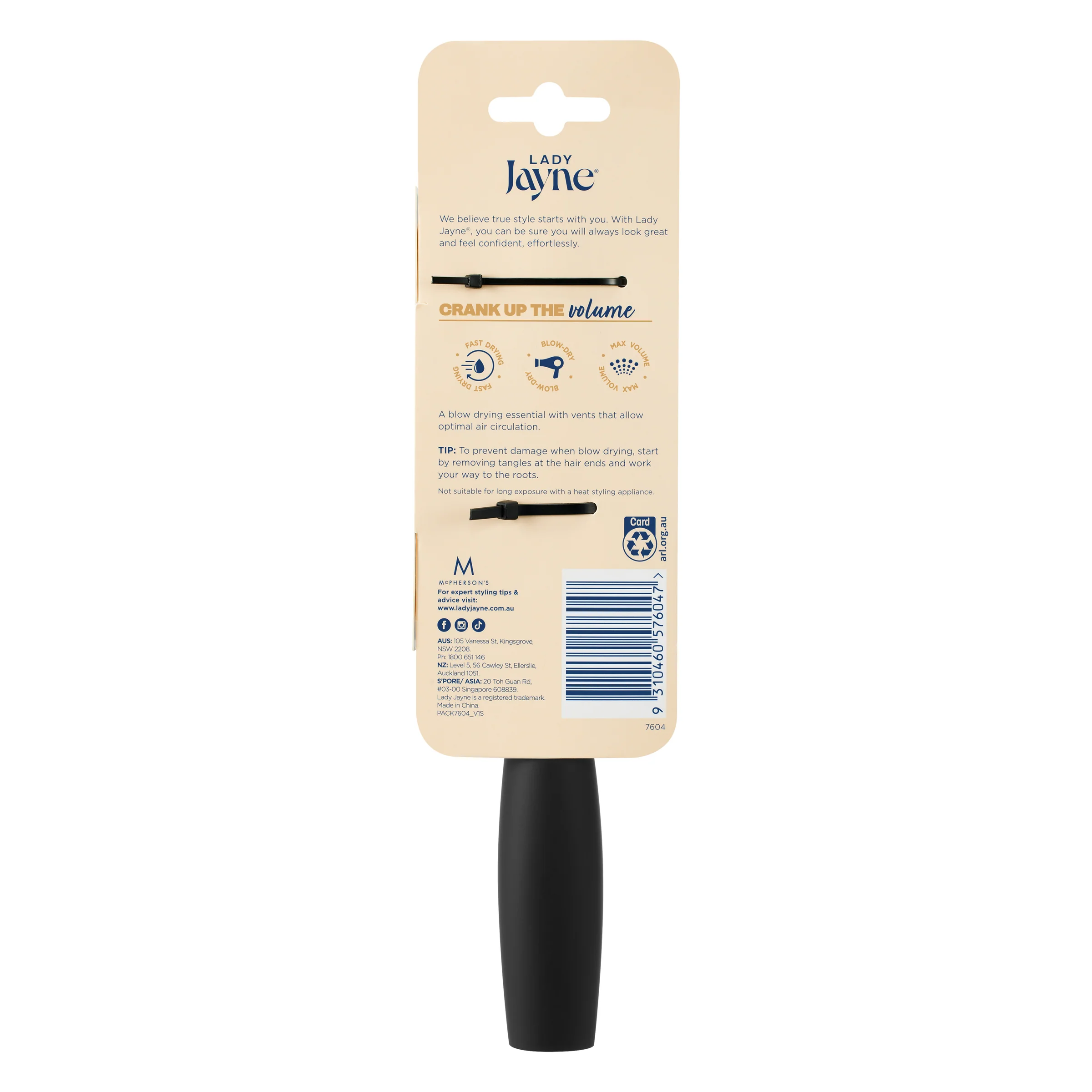 Lady Jayne Large Vent Ball Tip Brush - Image 2