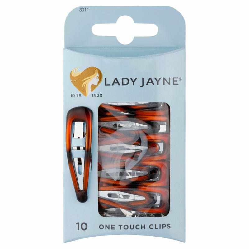 Lady Jayne One Touch Snap Clip Shell Shell 10pk