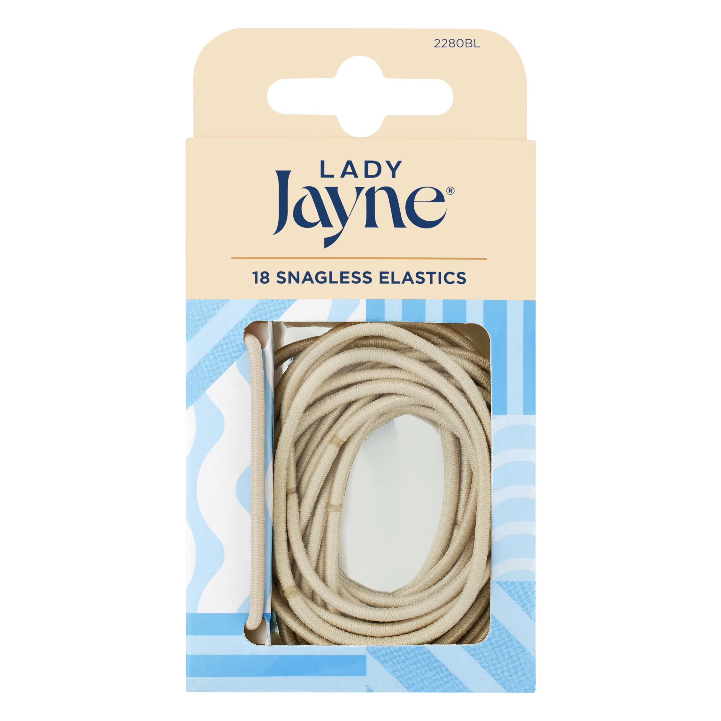Lady Jayne Snagless Elastics Thin Blonde 18s