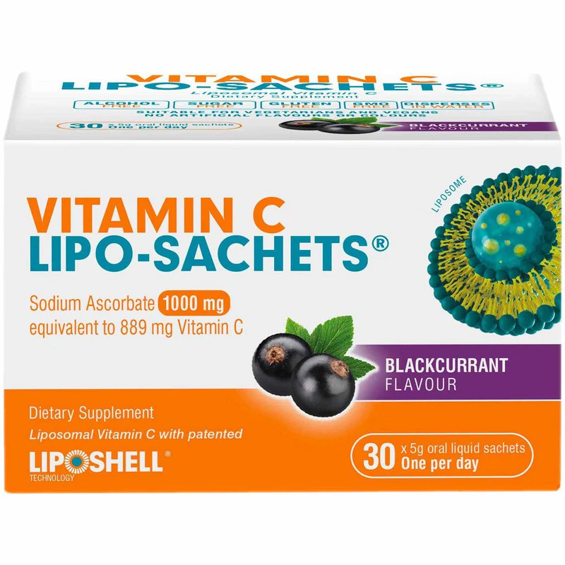 Lipo-Sachet Vitamin C Blackcurrant Sachets 30s - Image 2