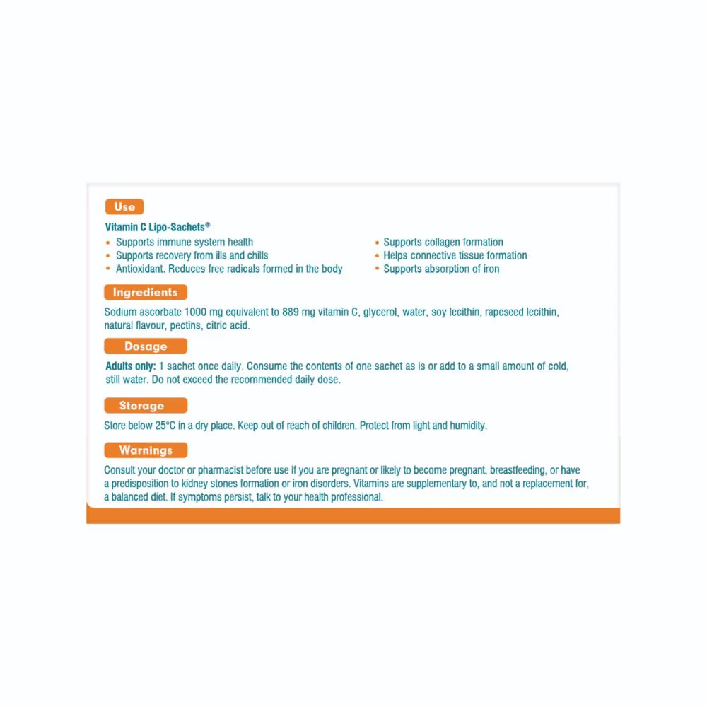 Lipo-Sachet Vitamin C Blackcurrant Sachets 30s - Image 3