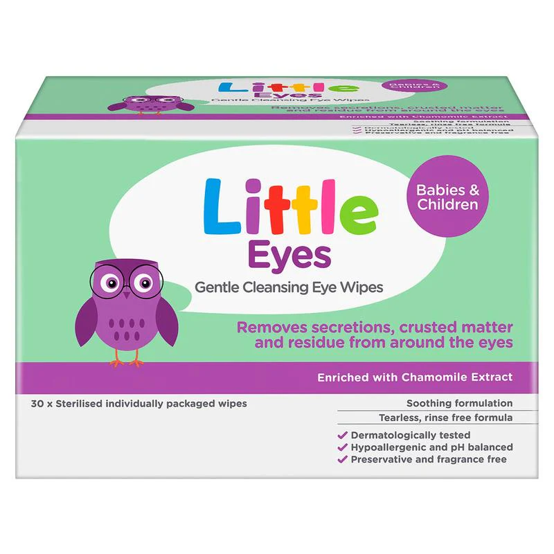 Little Eyes Gentle Cleansing Wipes 30s