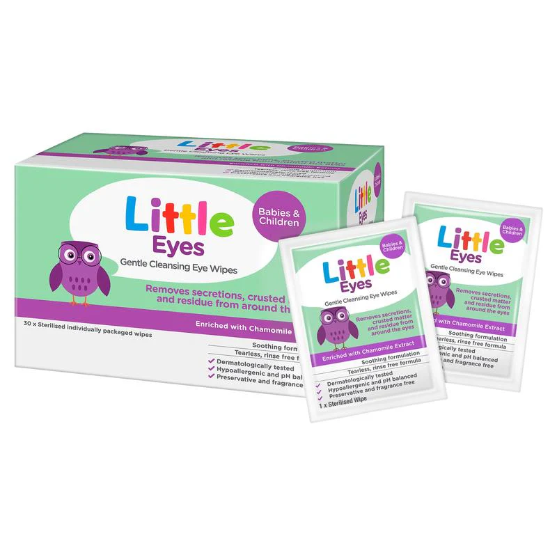 Little Eyes Gentle Cleansing Wipes 30s - Image 2