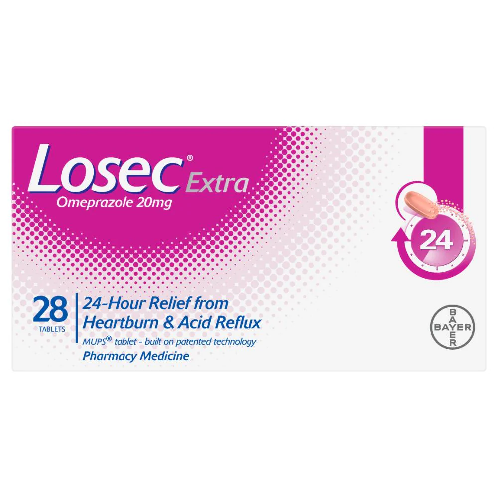 Losec Extra Tablets 20mg 28s - Image 2