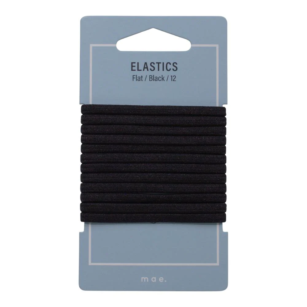 Mae Elastic Flat Black 12pk - Image 2