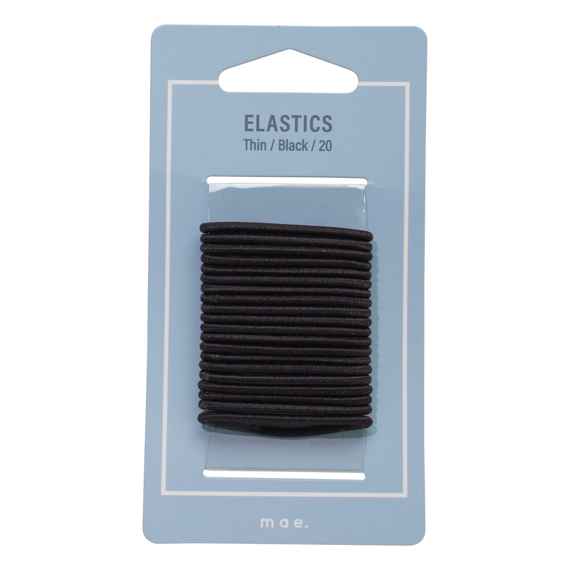 Mae Elastic Thin Small Black 10pk - Image 2