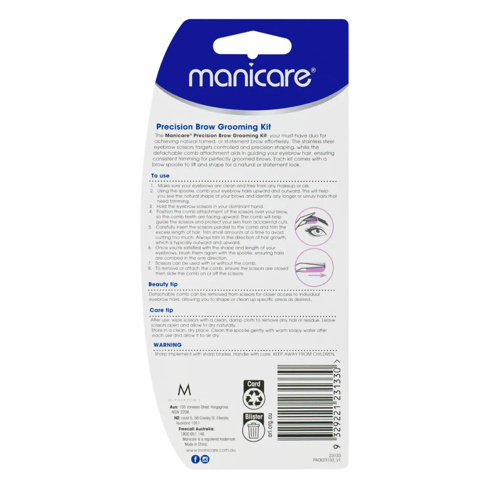 Manicare Precision Brow Grooming Kit - Image 5