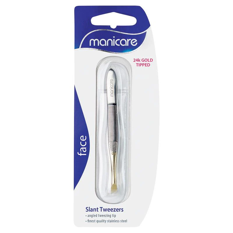 Manicare Tweezer Slant Gold Tipped - Image 3