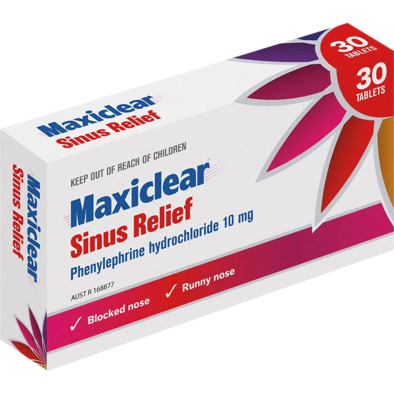 Maxiclear Sinus Relief Tablets 30s