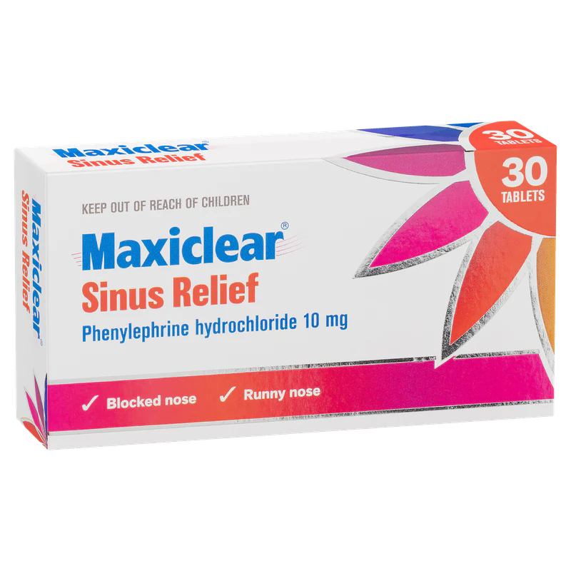 Maxiclear Sinus Relief Tablets 30s - Image 2