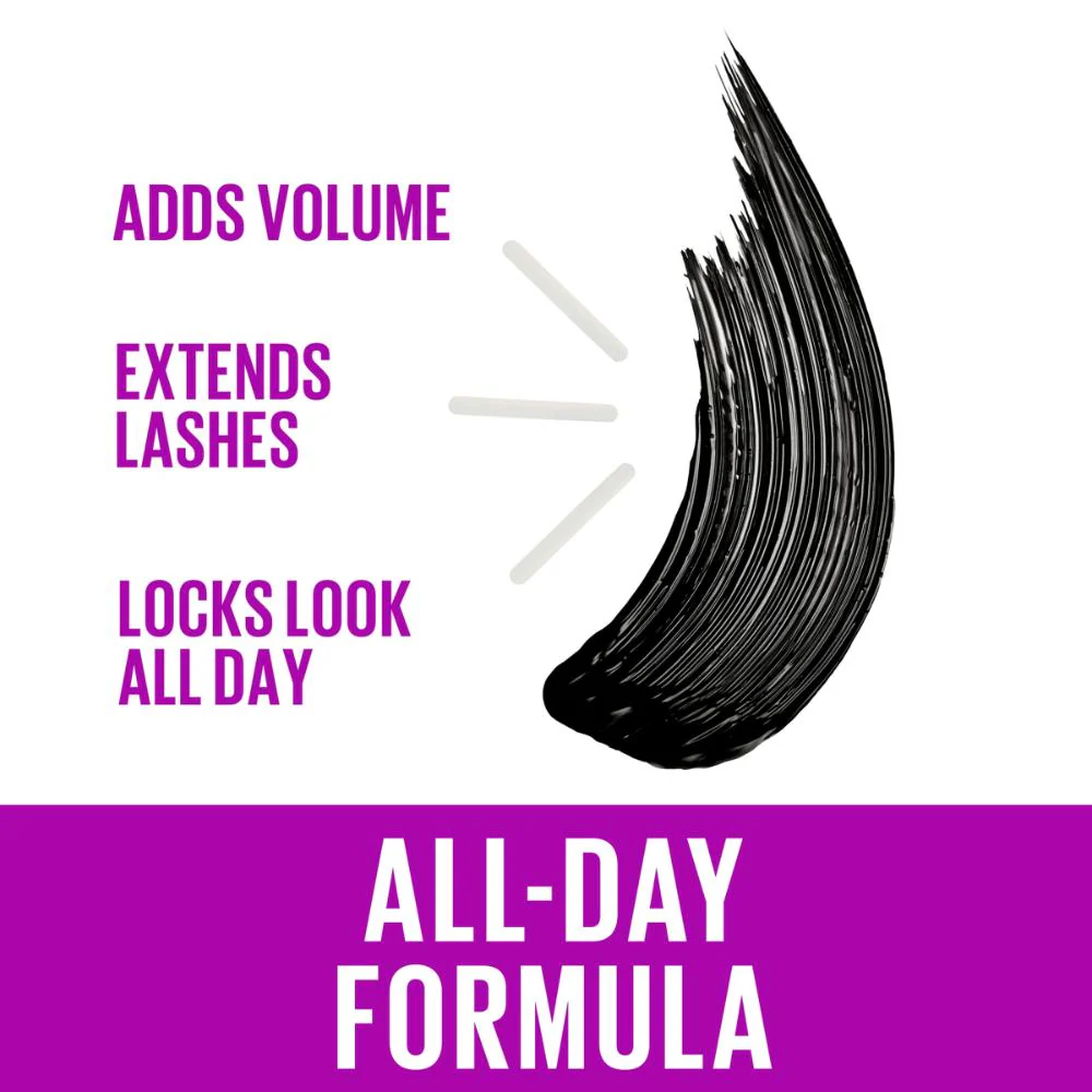 Maybelline Falsies Lash Lift Mascara Washable Blackest Black - Image 4