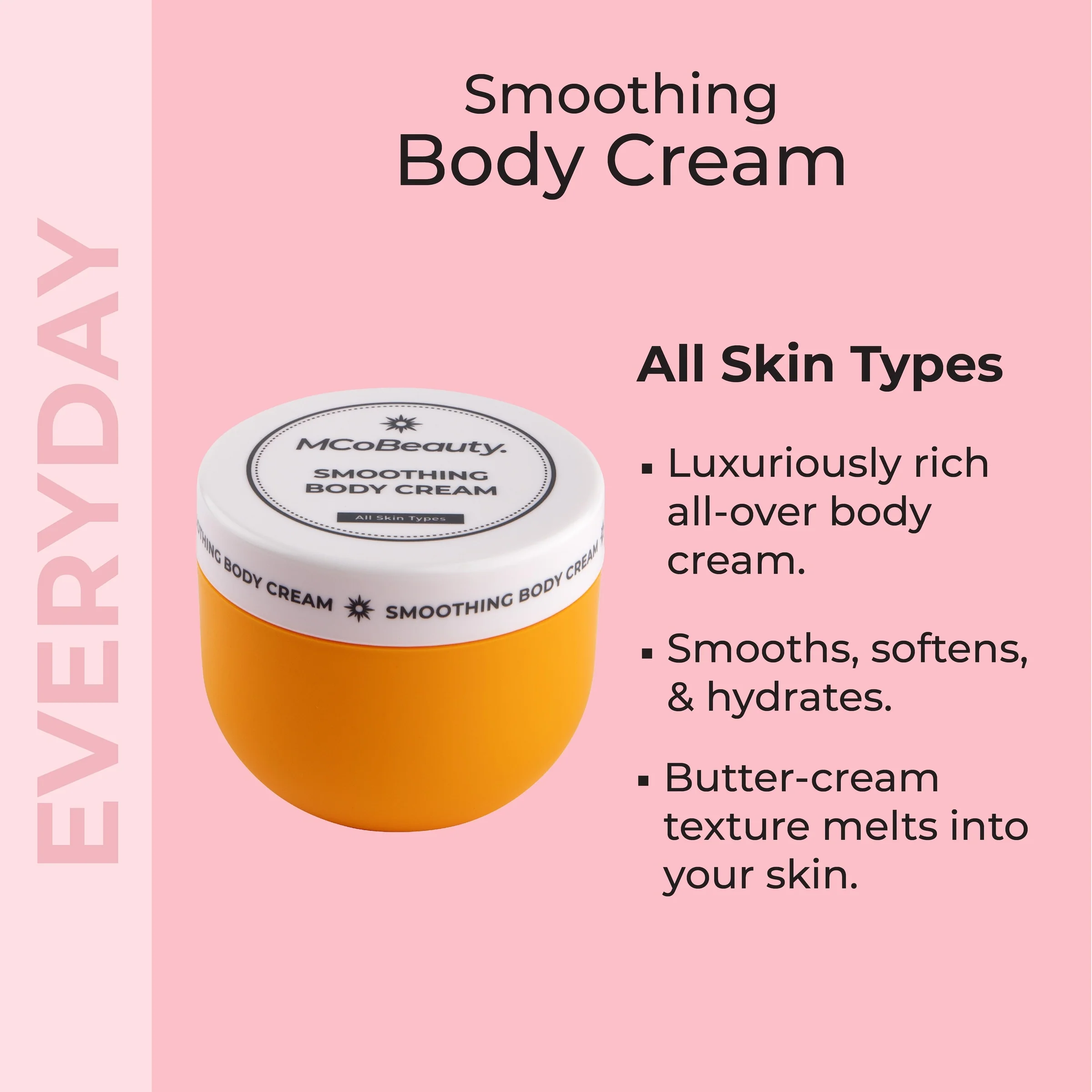 MCoBeauty Everyday Smoothing Body Cream 240ml - Image 3