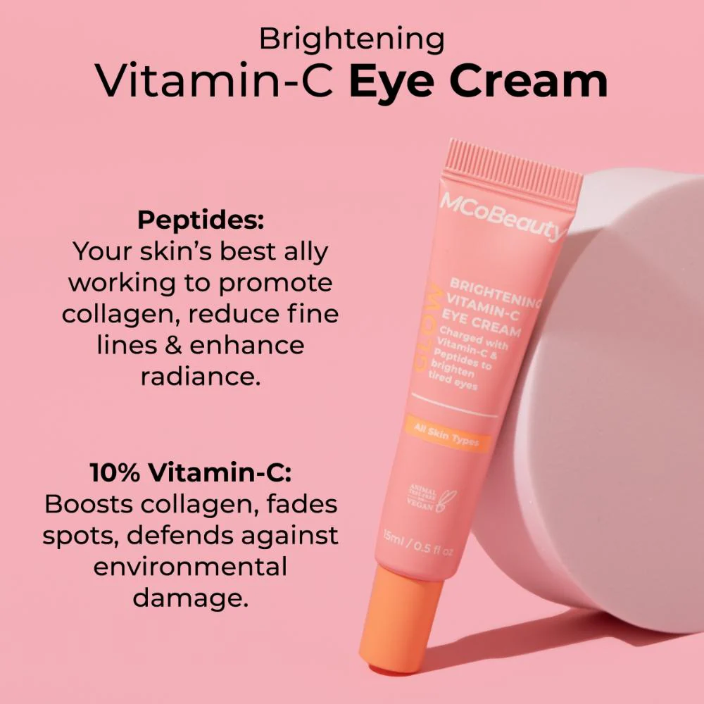 MCoBeauty Glow Brightening Vitamin-C Eye Cream 15ml - Image 4