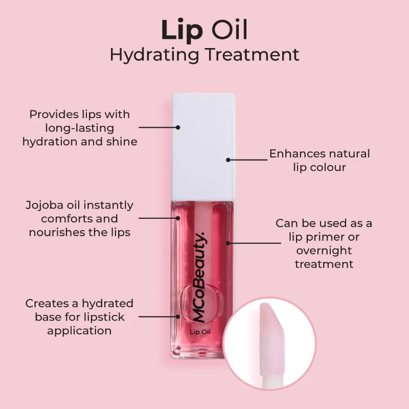 MCoBeauty Lip Oil Hydrating Treatment Sheer Rose 1ea - Image 5