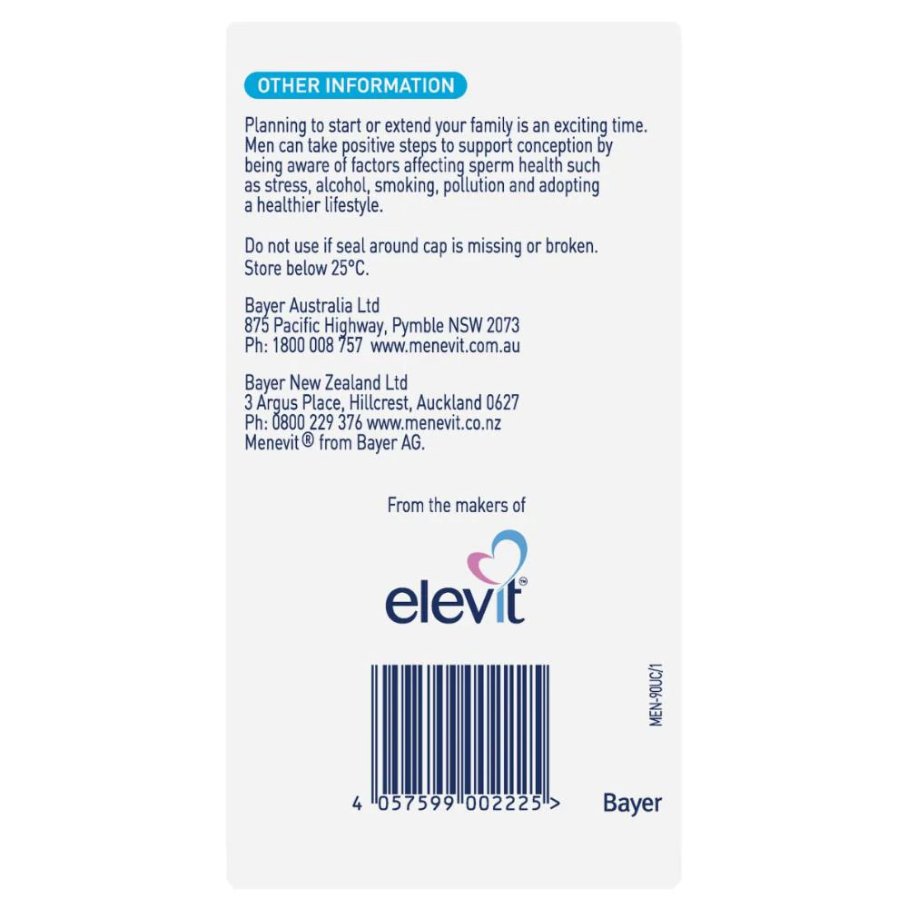 Menevit Male Fertility Support 90s - Image 3