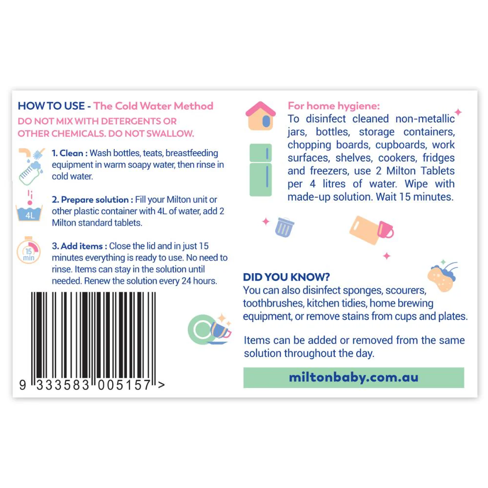 Milton Antibacterial Tablets 30pk - Image 7