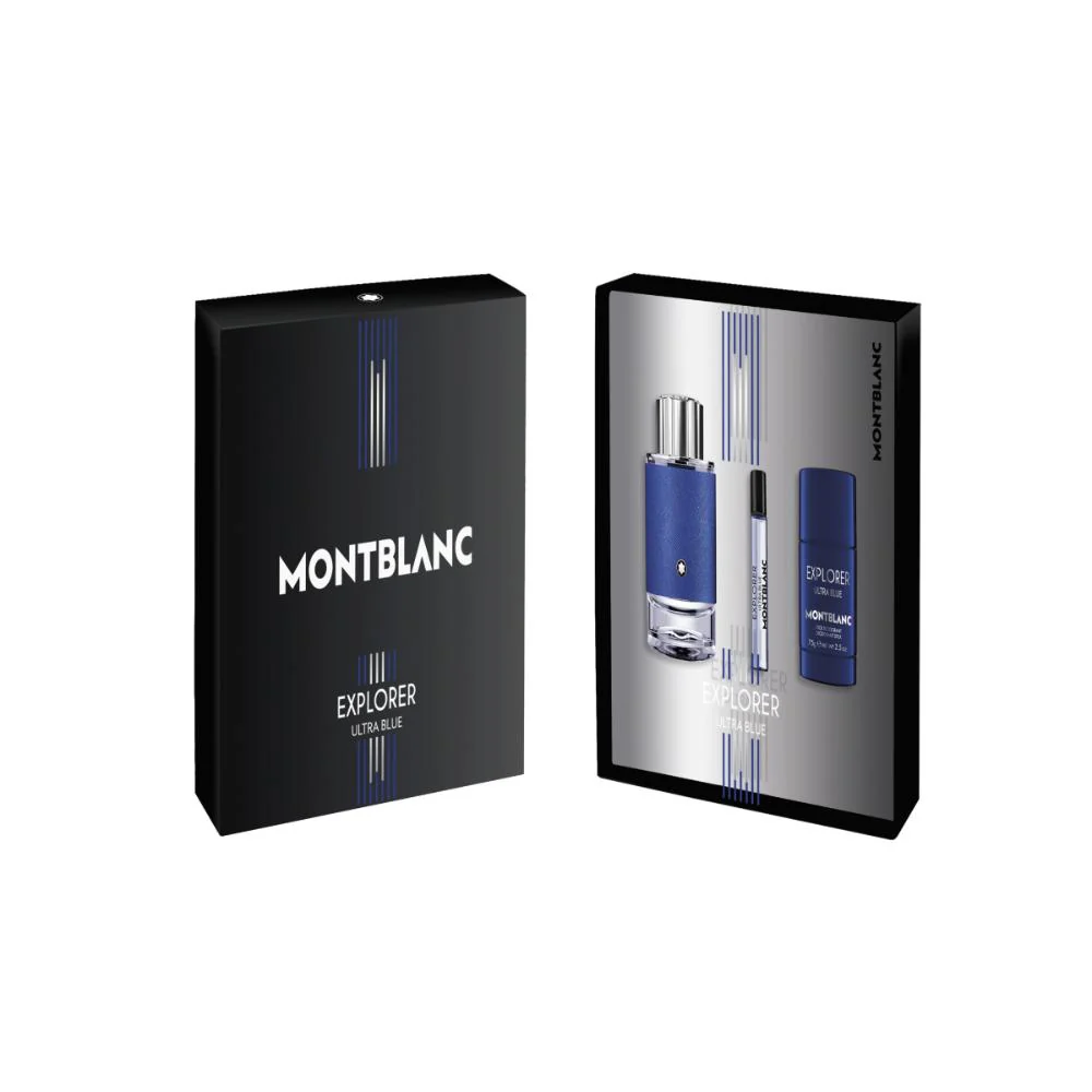 Montblanc Ultra Blue EDP 100ml Gift Set 3pcs - Image 2