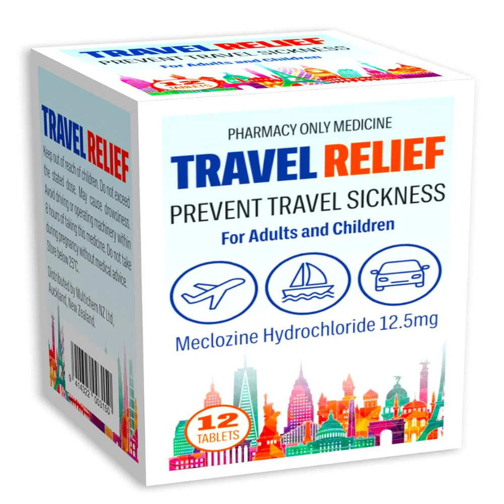 Multichem Travel Relief Tablets 12s - Image 2