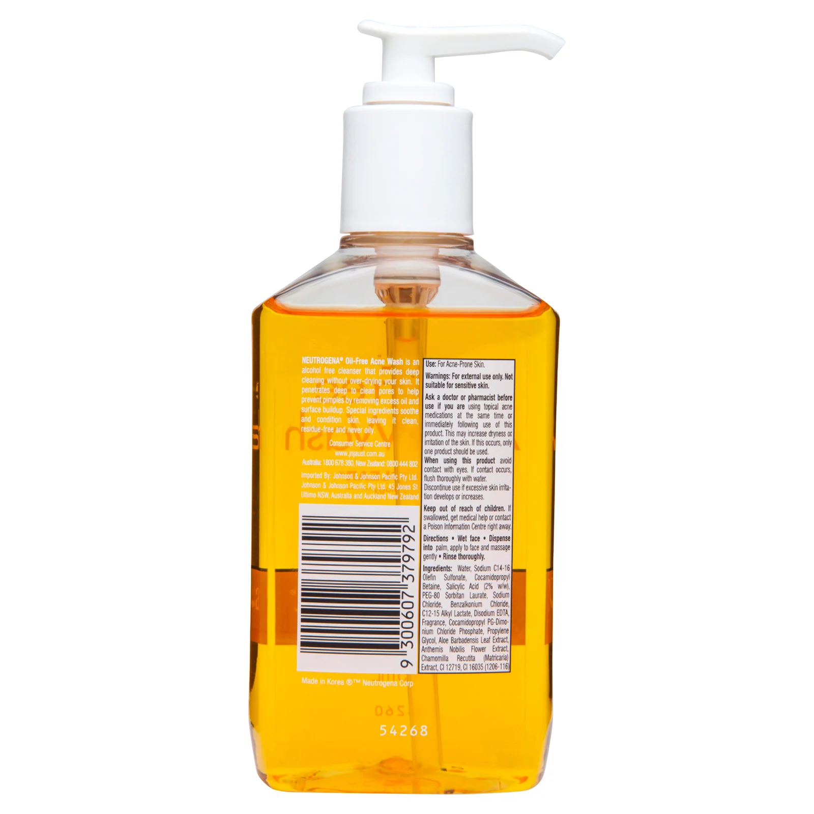 Neutrogena Oil Free Acne Wash 177ml - Image 4