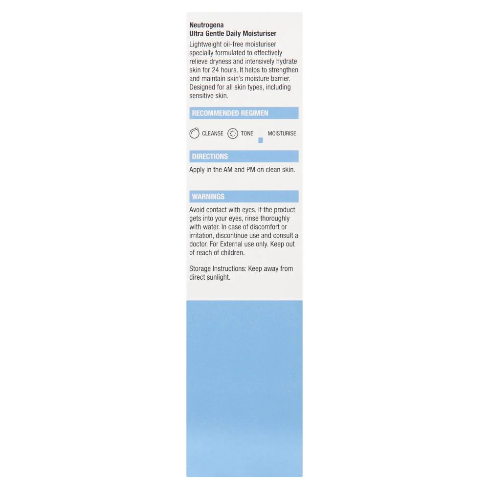 Neutrogena Ultra Gentle Daily Moisturizer 100ml - Image 7