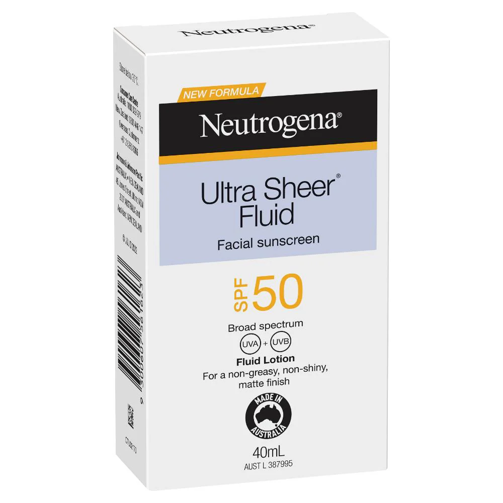Neutrogena Ultra Sheer Face Fluid SPF50 40ml