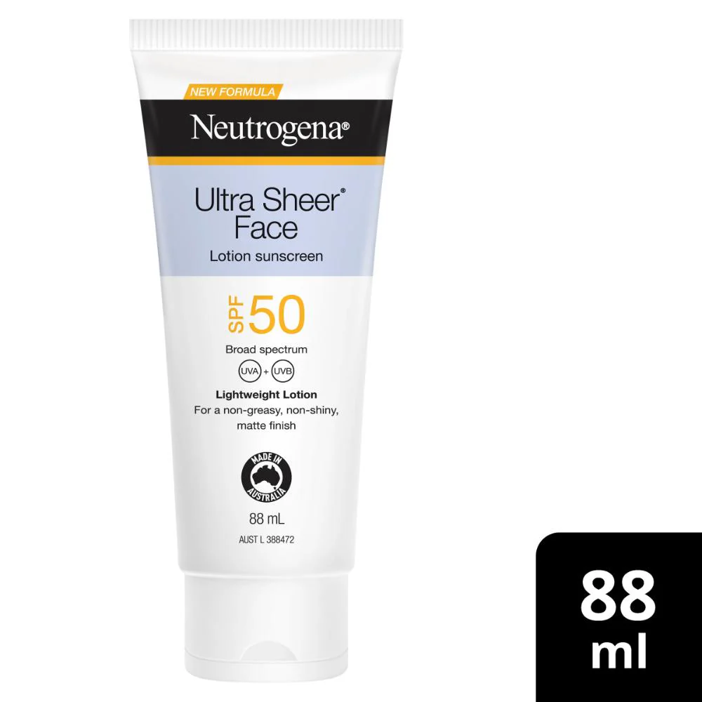 Neutrogena Ultra Sheer Face Lotion SPF50 88ml - Image 5
