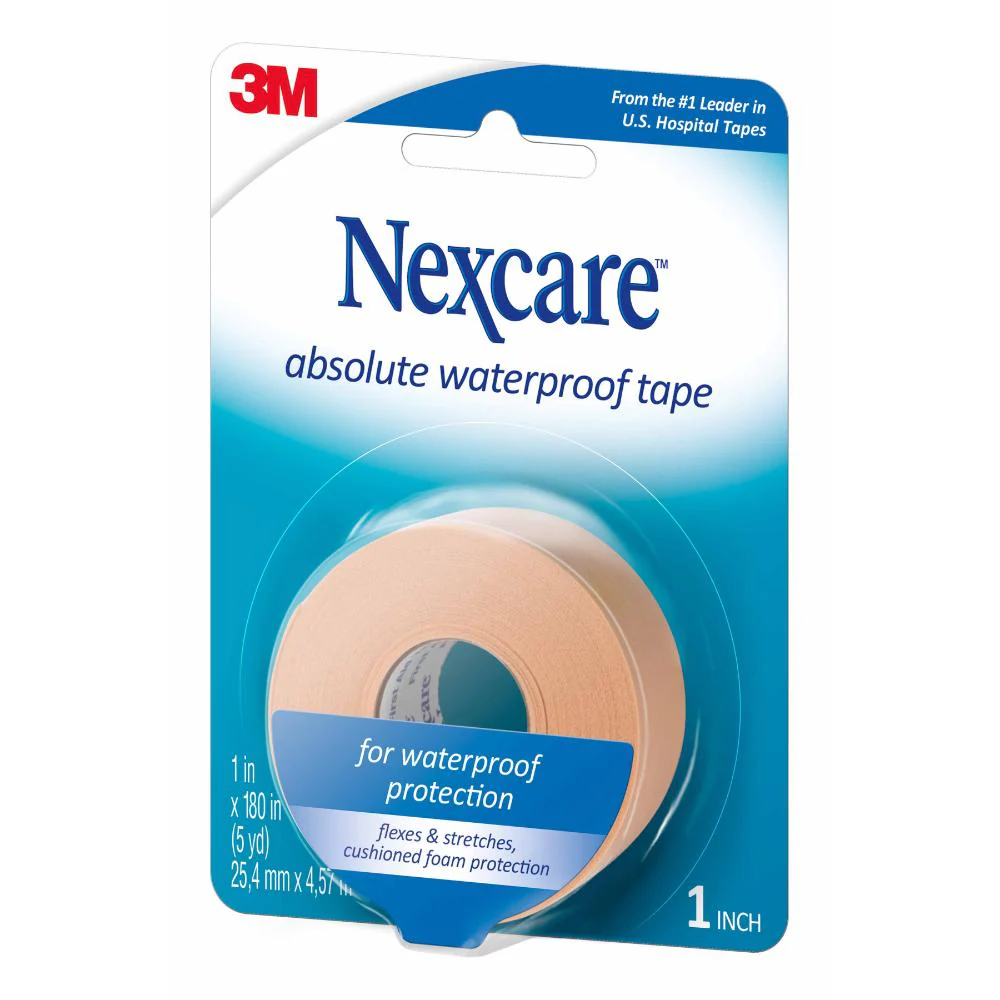 Nexcare Absolute Waterproof First Aid Tape 25.4mm x 4.57m