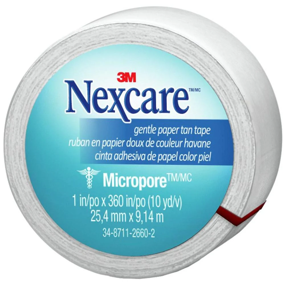 Nexcare Gentle Paper Tape White 9.1m x 9.14m