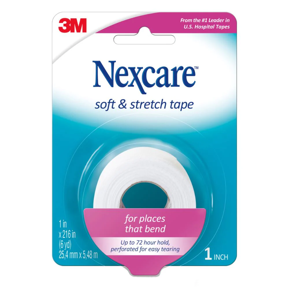 Nexcare Soft & Stretch Tape 25.4mm x 5.48m