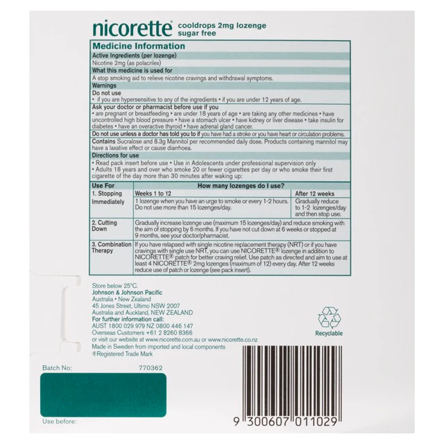 Nicorette Cooldrops 2mg 80s - Image 4