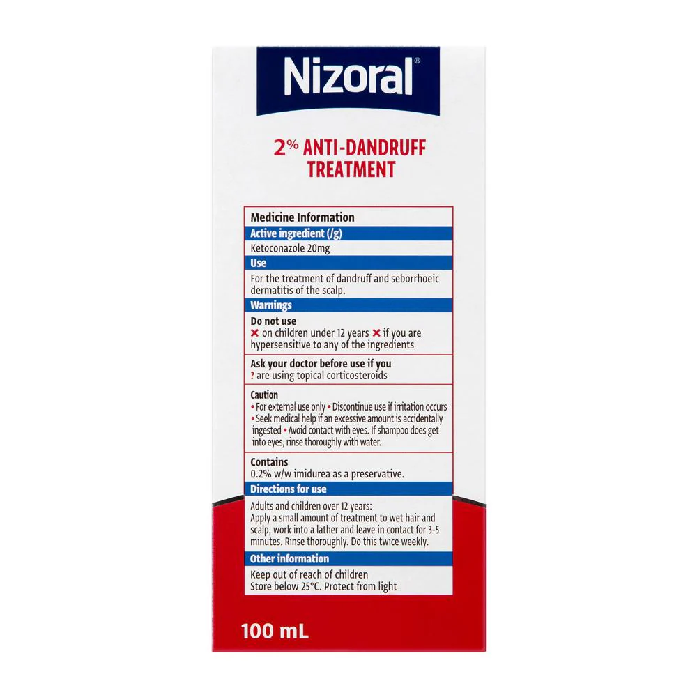 Nizoral 2% Anti-Dandruff Treatment Shampoo 100ml - Image 4