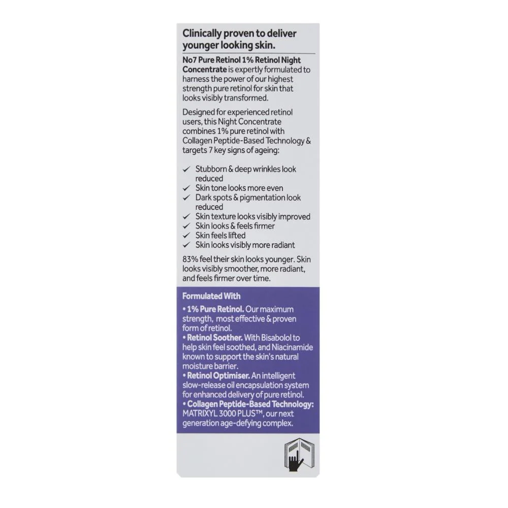 No7 1% Pure Retinol Night Concentrate 30ml - Image 4