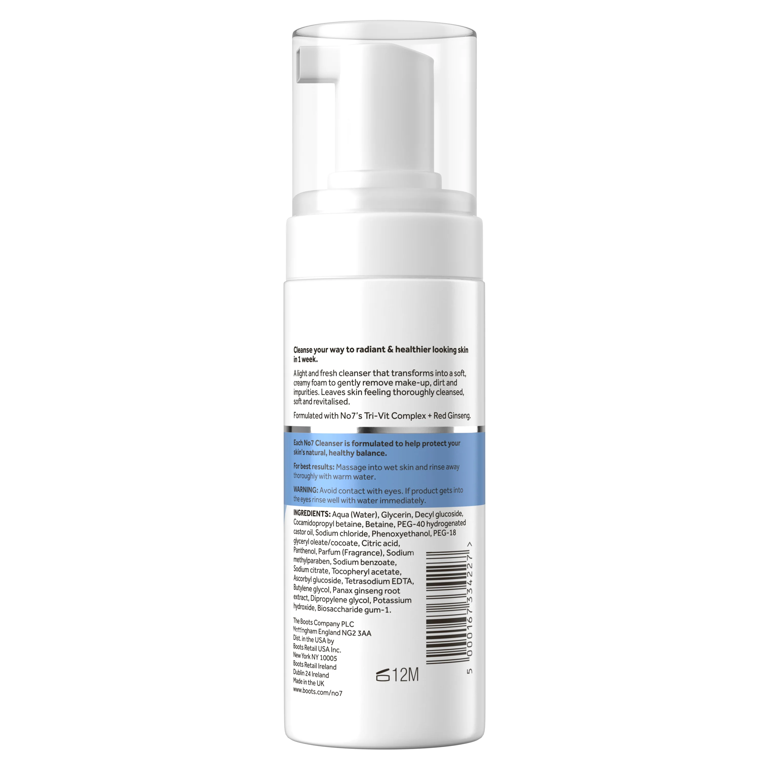 No7 Cleansing Foaming Cleanser Normal 150ml - Image 2