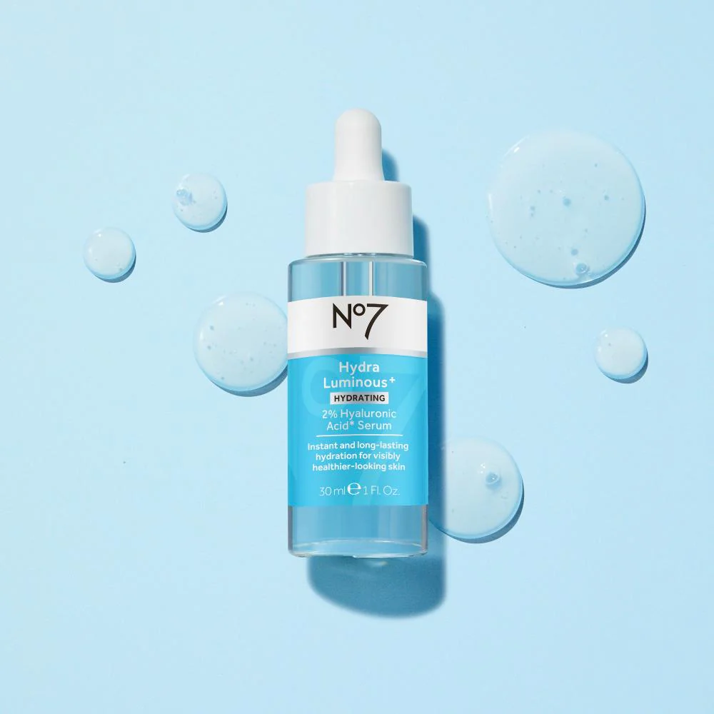 No7 HydraLuminous+ Hydrating 2% Hyaluronic Acid Serum 30ml - Image 12