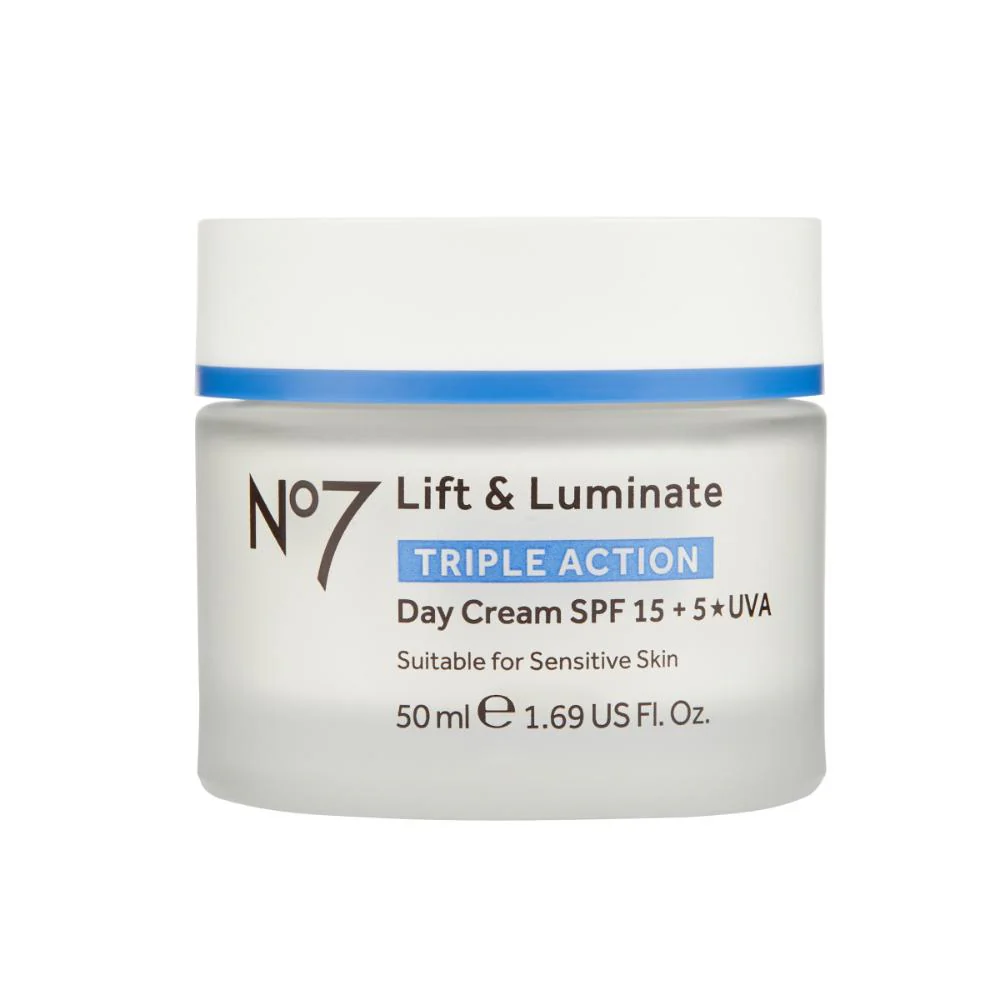 No7 Lift & Luminate Triple Action Day Cream SPF15 50ml - Image 2