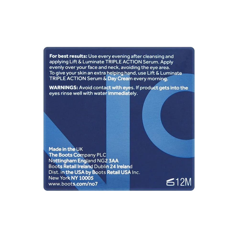 No7 Lift & Luminate Triple Action Night Cream 50ml - Image 5