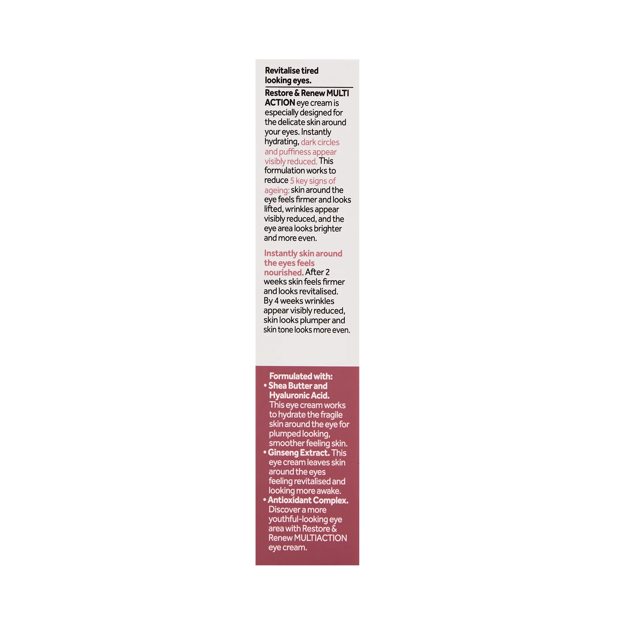 No7 Restore & Renew Multi Action Eye Cream 15ml - Image 7