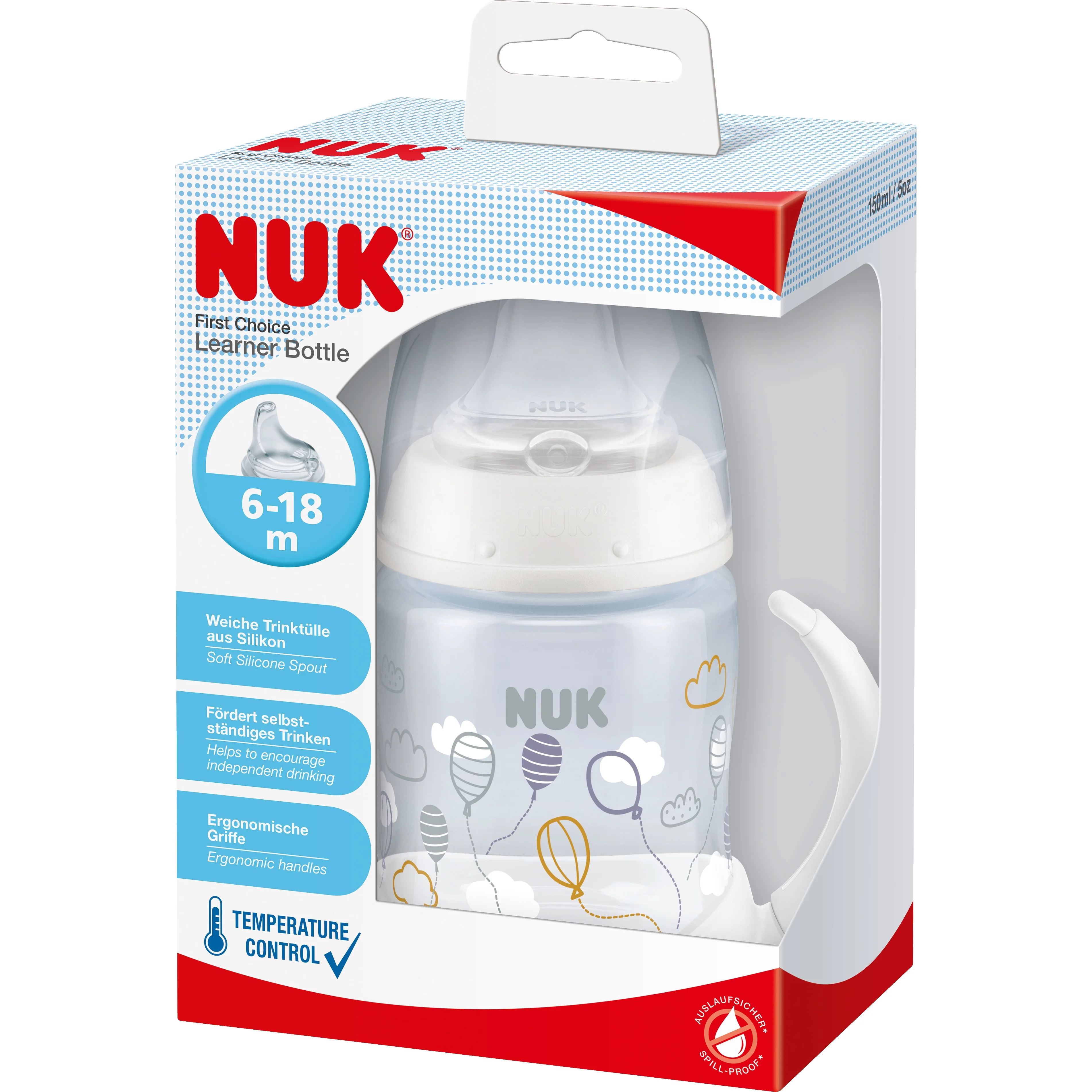 Nuk FC+ Learner Bottle with Spout Assorted 150ml - Image 6