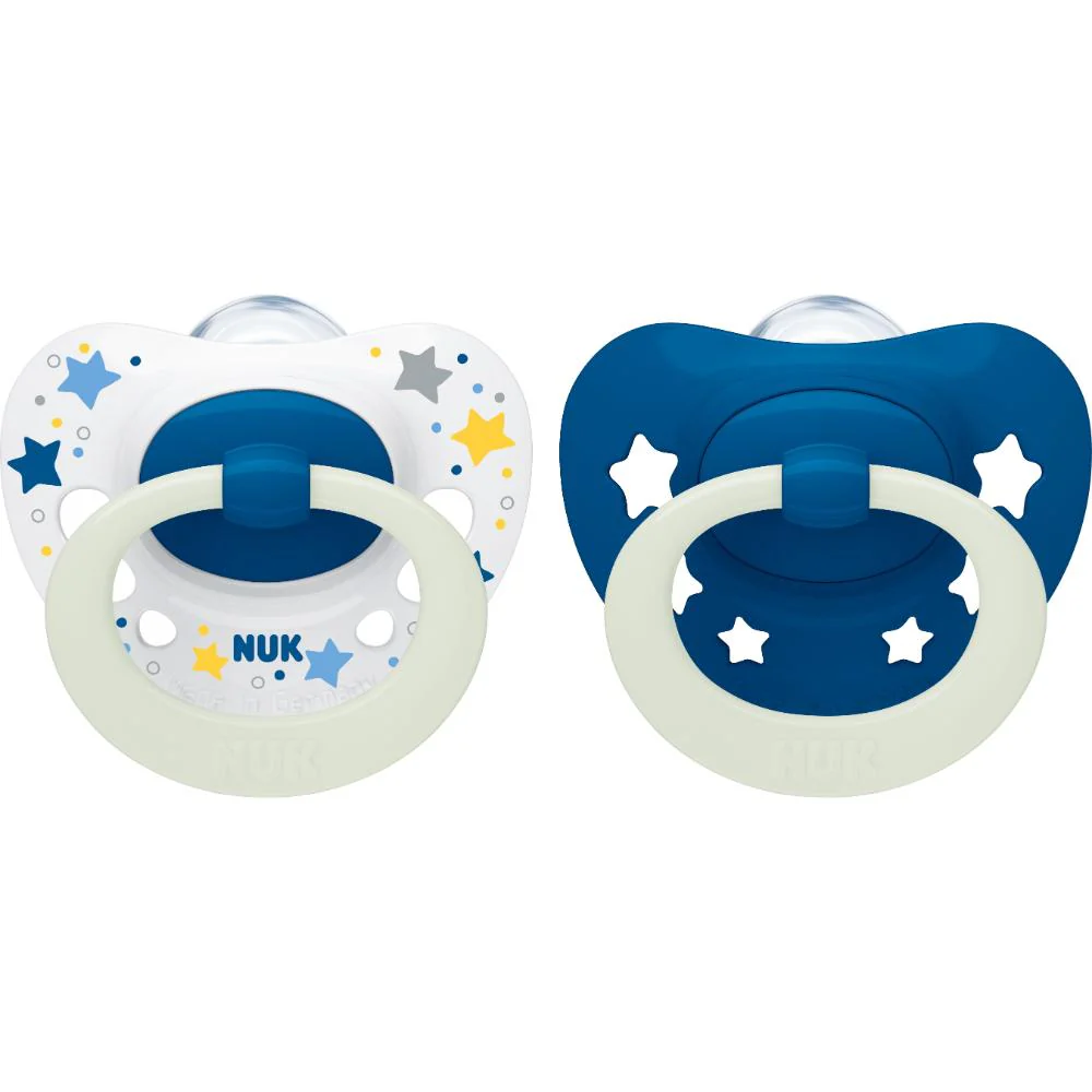 Nuk Signature Night Soother 6-18 months Assorted 2pk - Image 2